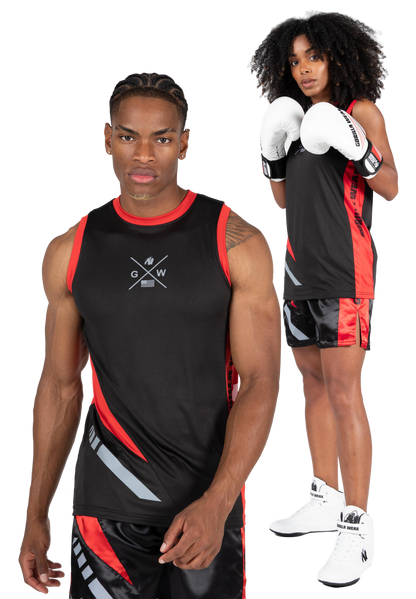 Hornell Tank Top - Black/Red - Unisex