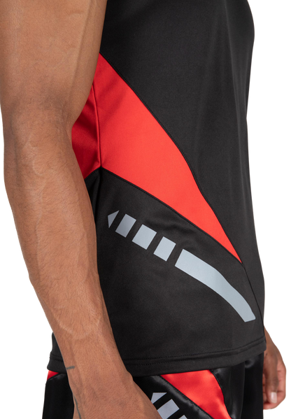 Hornell Tank Top - Black/Red - Unisex