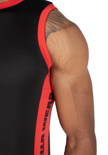 Hornell Tank Top - Black/Red - Unisex