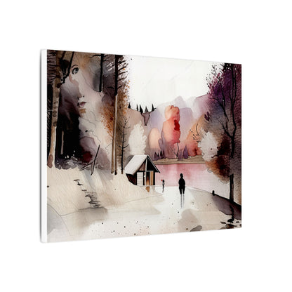 Serene Landscape Canvas Art Print, Home Decor, Wall Art, Nature Decor, Gift for Art Lovers, Minimalist Design