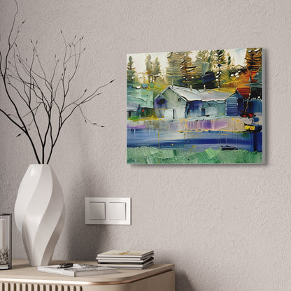 Serene Landscape Canvas Print – Tranquil Wall Art for Home | Nature-Inspired Decor | Ideal Gift for Art & Nature Lovers