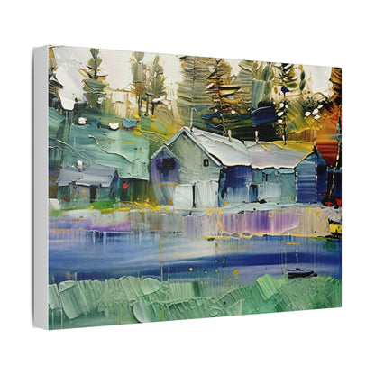 Stretched Canvas Art, Landscape Wall Decor, Rustic Home Aesthetic, Modern Art Piece, Gift for Nature Lovers