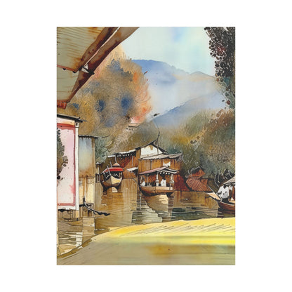 Stretched Canvas Wall Art, Scenic Landscape Print, Home Decor, Nature Art, Cozy Living Space, Gift Idea for Nature Lovers