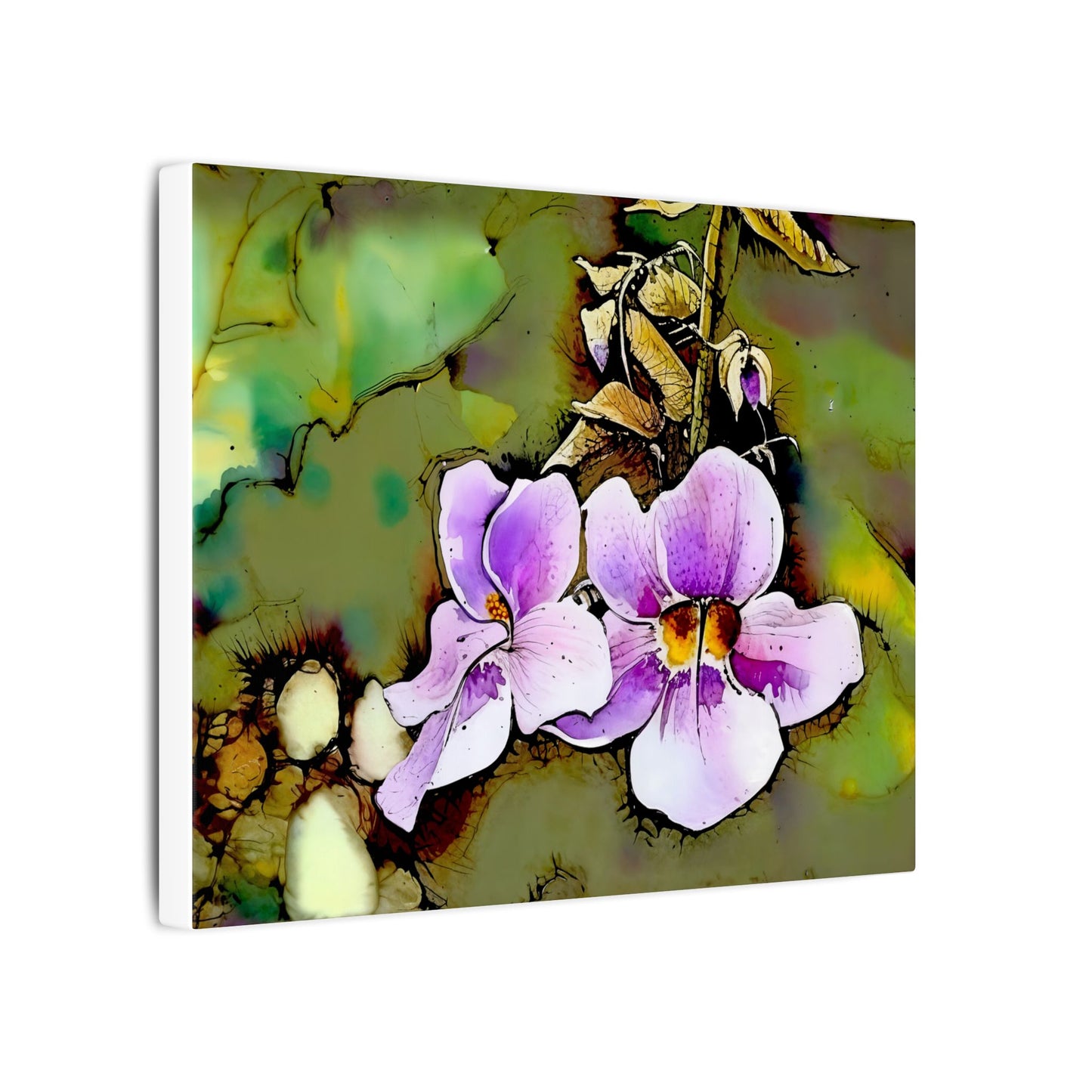 Floral Canvas Art Print, Botanical Wall Decor, Home Gallery Artwork, Elegant Flower Design, Perfect Gift for Nature Lovers