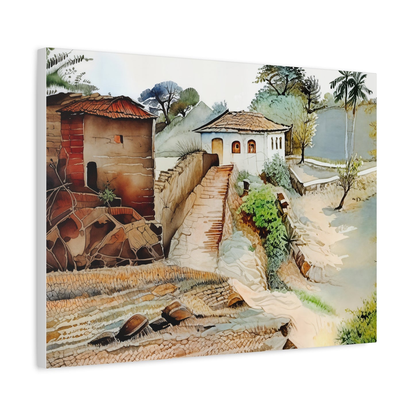 Canvas Wall Art, Vibrant Landscape Decoration, Home Decor, Art Gift for Nature Lovers, Inspirational Artwork