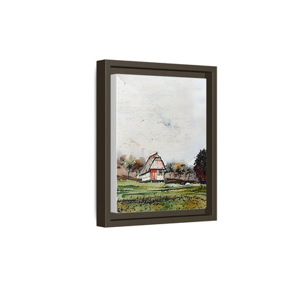 Framed Art Print, Colorful Farmhouse Wall Decor, Rustic Home Aesthetic, Housewarming Gift, Botanical Art, Nature Lover's Gift