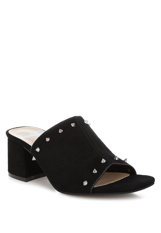 Agape Genuine Suede Leather Slip Ons Black