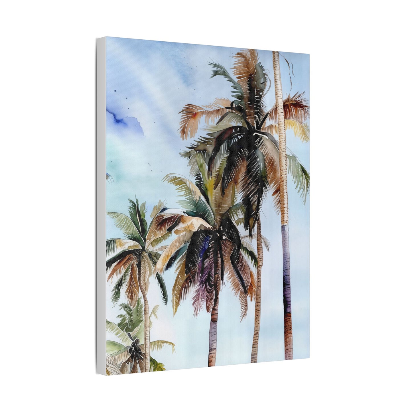 Tropical Landscape Wall Art, Palm Tree Decor, Beachy Home Decor, Nature Canvas, Gift for Beach Lovers