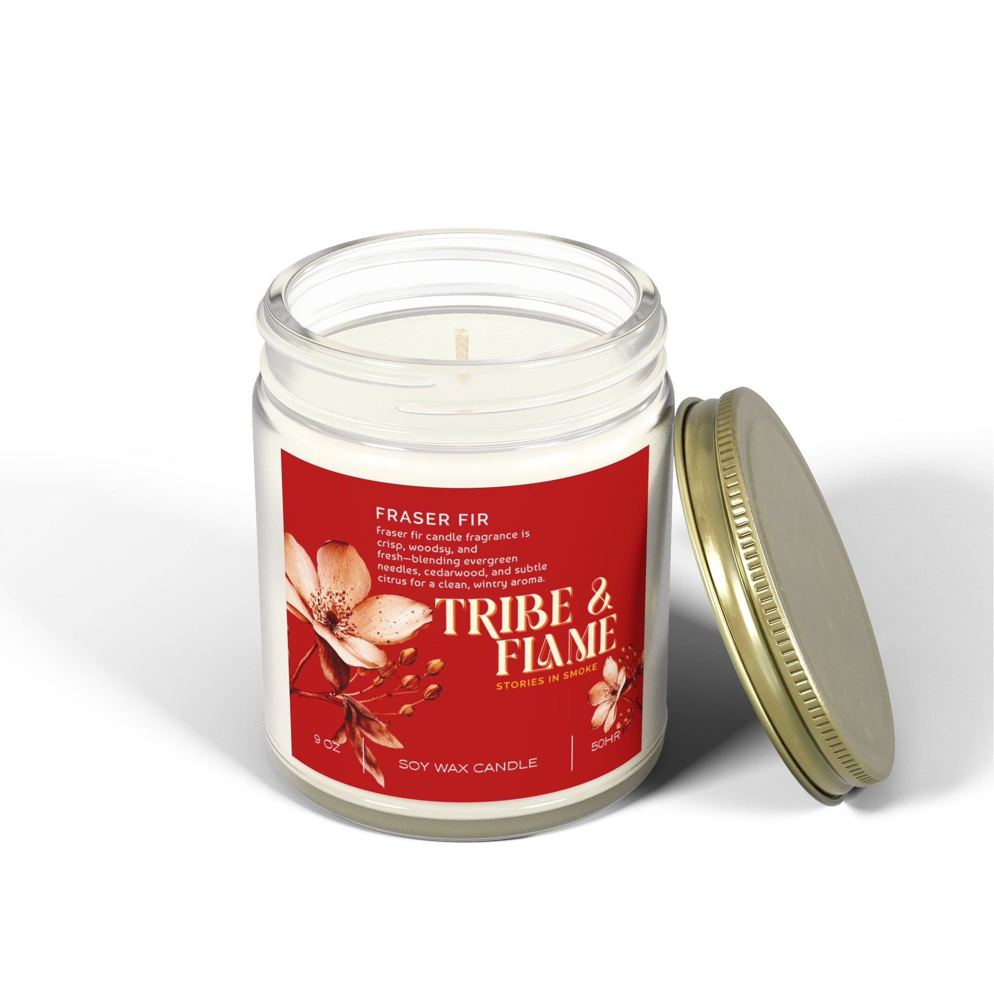 Fraser Fir Scented Candle – 9oz Coconut Apricot Wax