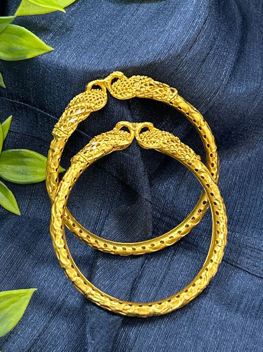Golden bangles : size 2.4