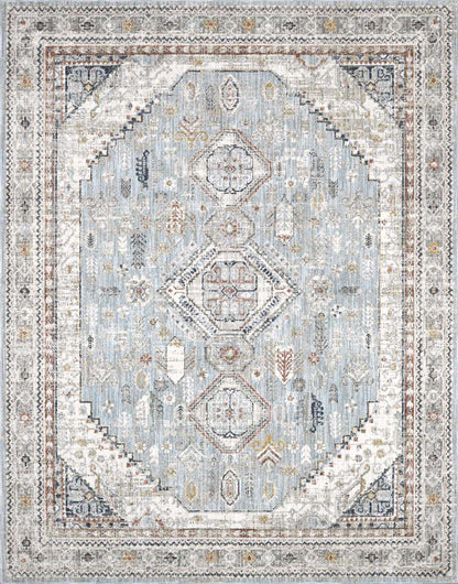 Kouta Gray Blue Area Rug * 10' x 13'11" Rectangle