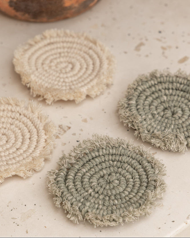 Natural Mixed Coaster Set