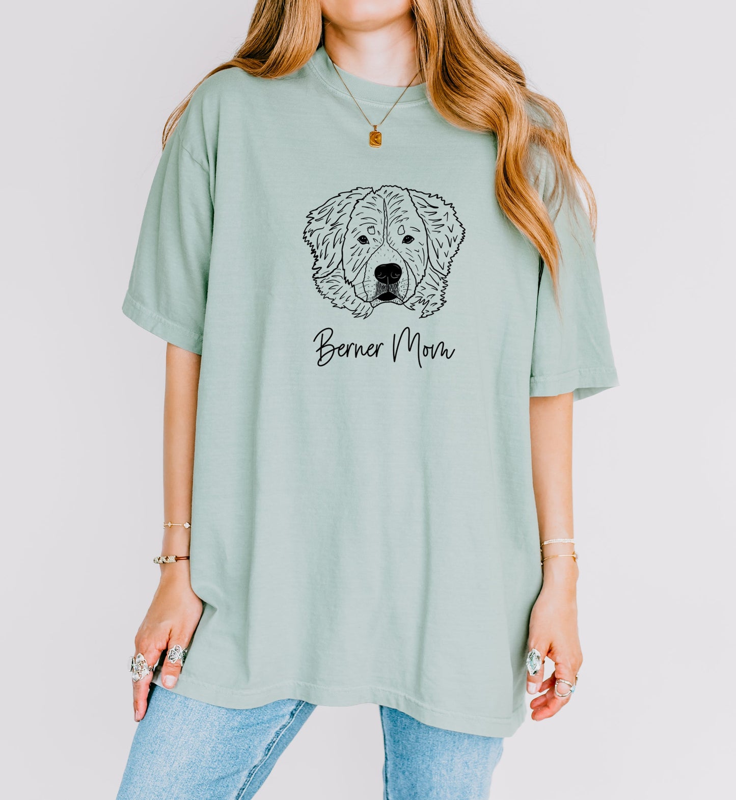 Berner Mom Bernese Mountain Dog Dog Mom Comfort Colors T Shirt Bay