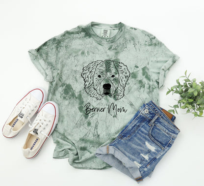 Berner Mom Bernese Mountain Dog Dog Mom Comfort Colors T Shirt Fern
