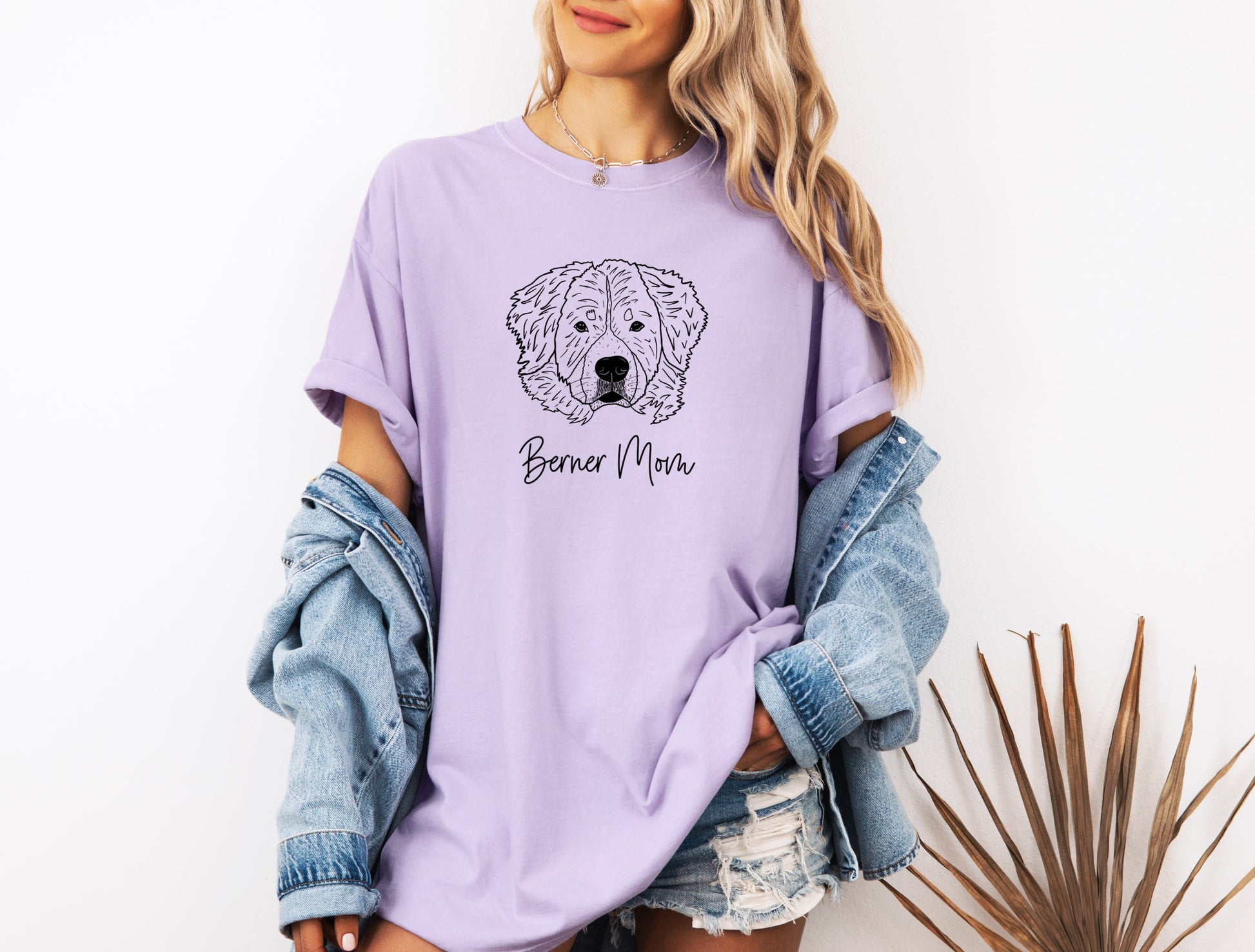 Berner Mom Bernese Mountain Dog Dog Mom Comfort Colors T Shirt Orchid