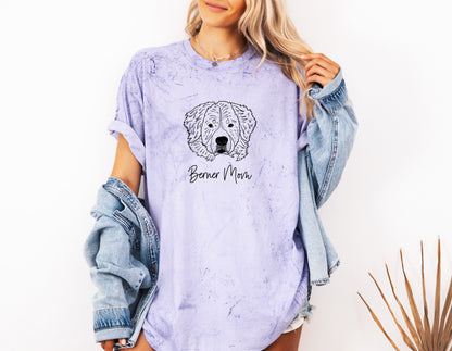 Berner Mom Bernese Mountain Dog Dog Mom Comfort Colors T Shirt Amethyst