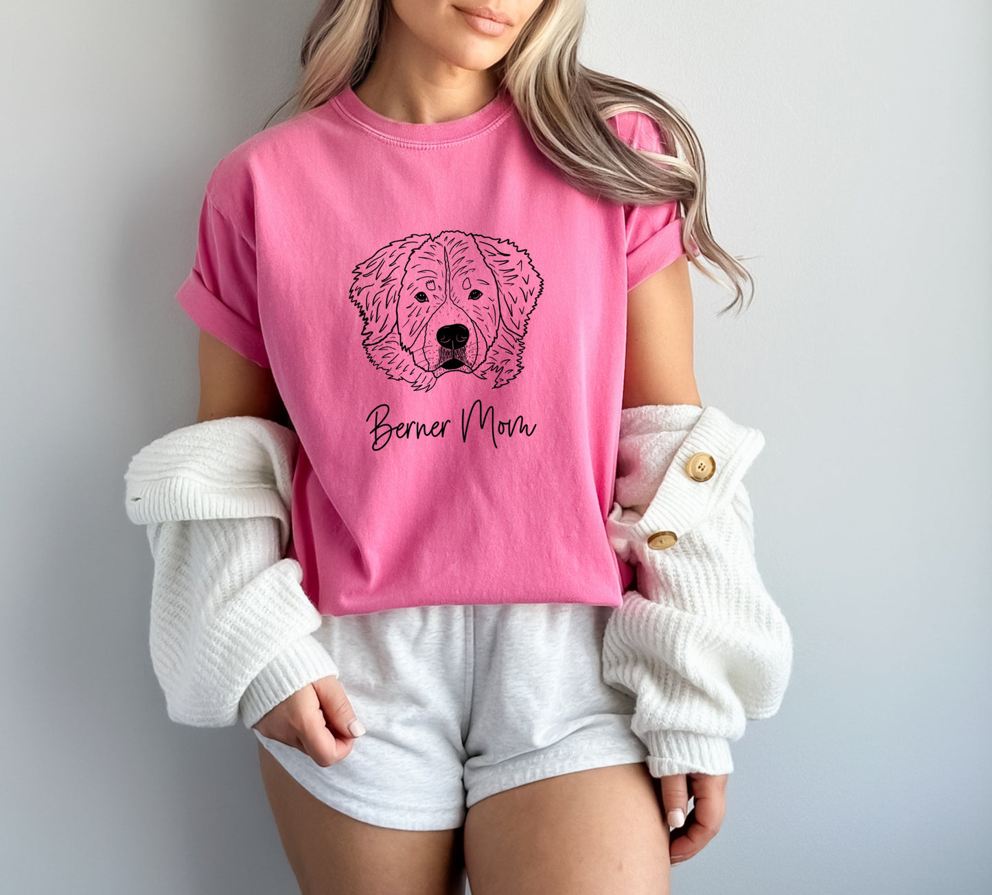 Berner Mom Bernese Mountain Dog Dog Mom Comfort Colors T Shirt Crunchberry