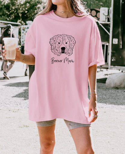 Berner Mom Bernese Mountain Dog Dog Mom Comfort Colors T Shirt Blossom