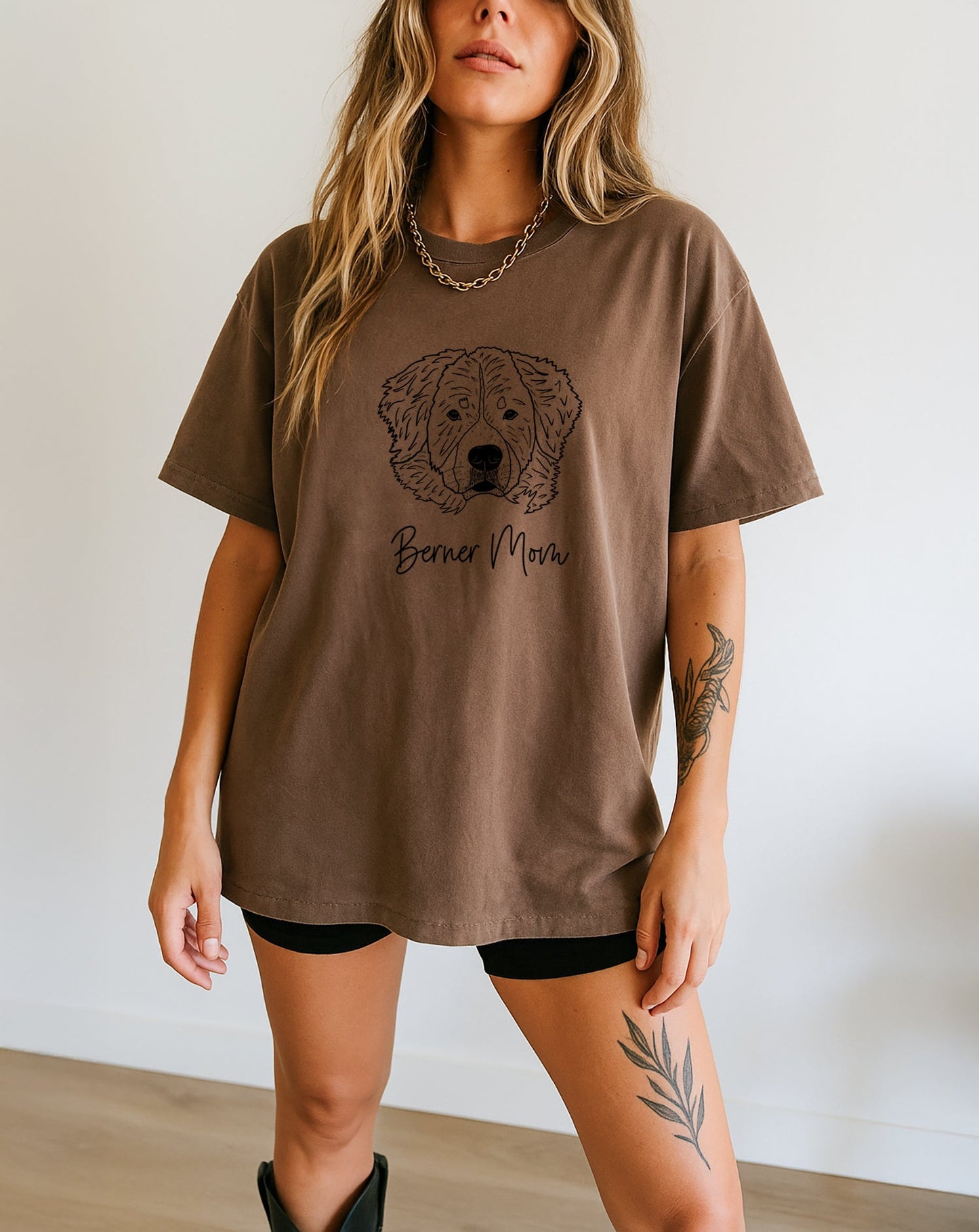 Berner Mom Bernese Mountain Dog Dog Mom Comfort Colors T Shirt Espresso