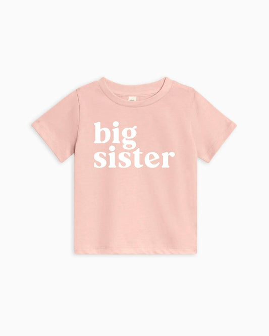 Big Sister Organic Cotton Kids T-Shirt – Baby & Youth Matching Family Announcement Tee Ballet