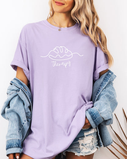 Bread Therapy Sourdough Comfort Colors Garment-Dyed T-Shirt – Home Baker Graphic Tee Orchid