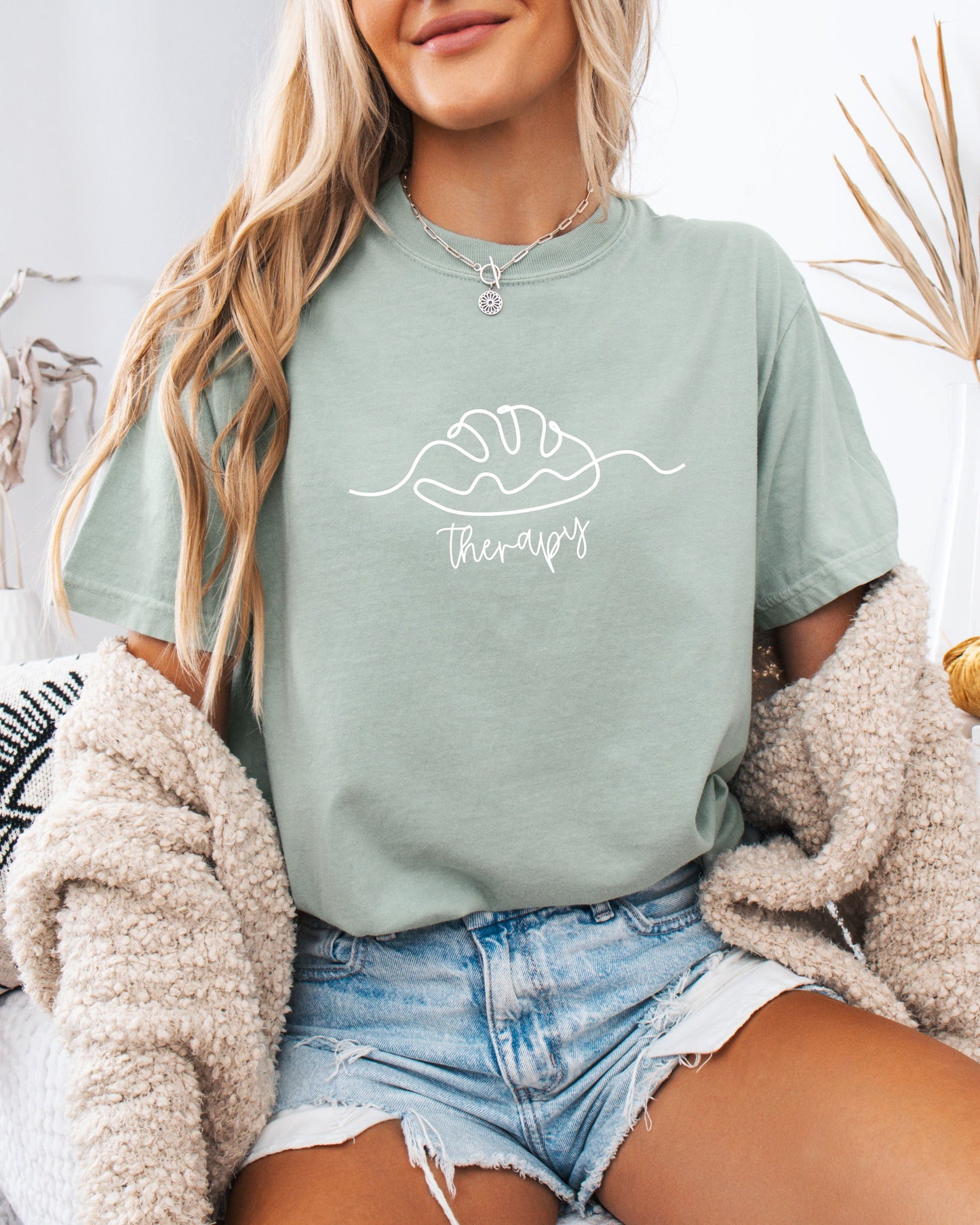 Bread Therapy Sourdough Comfort Colors Garment-Dyed T-Shirt – Home Baker Graphic Tee Bay