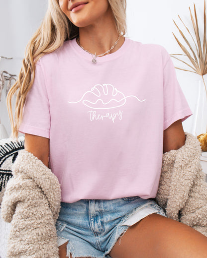 Bread Therapy Sourdough Comfort Colors Garment-Dyed T-Shirt – Home Baker Graphic Tee Blossom
