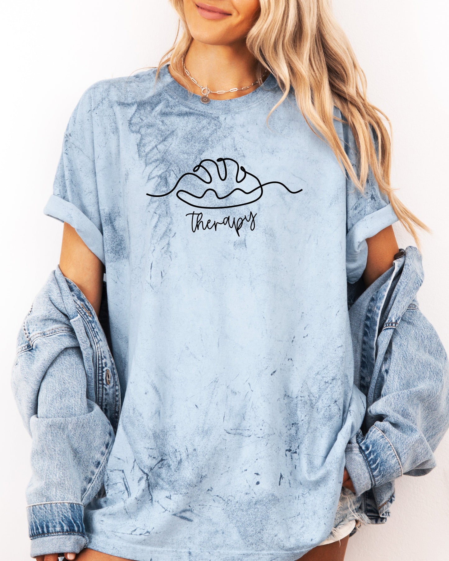 Bread Therapy Sourdough Comfort Colors Garment-Dyed T-Shirt – Home Baker Graphic Tee Ocean