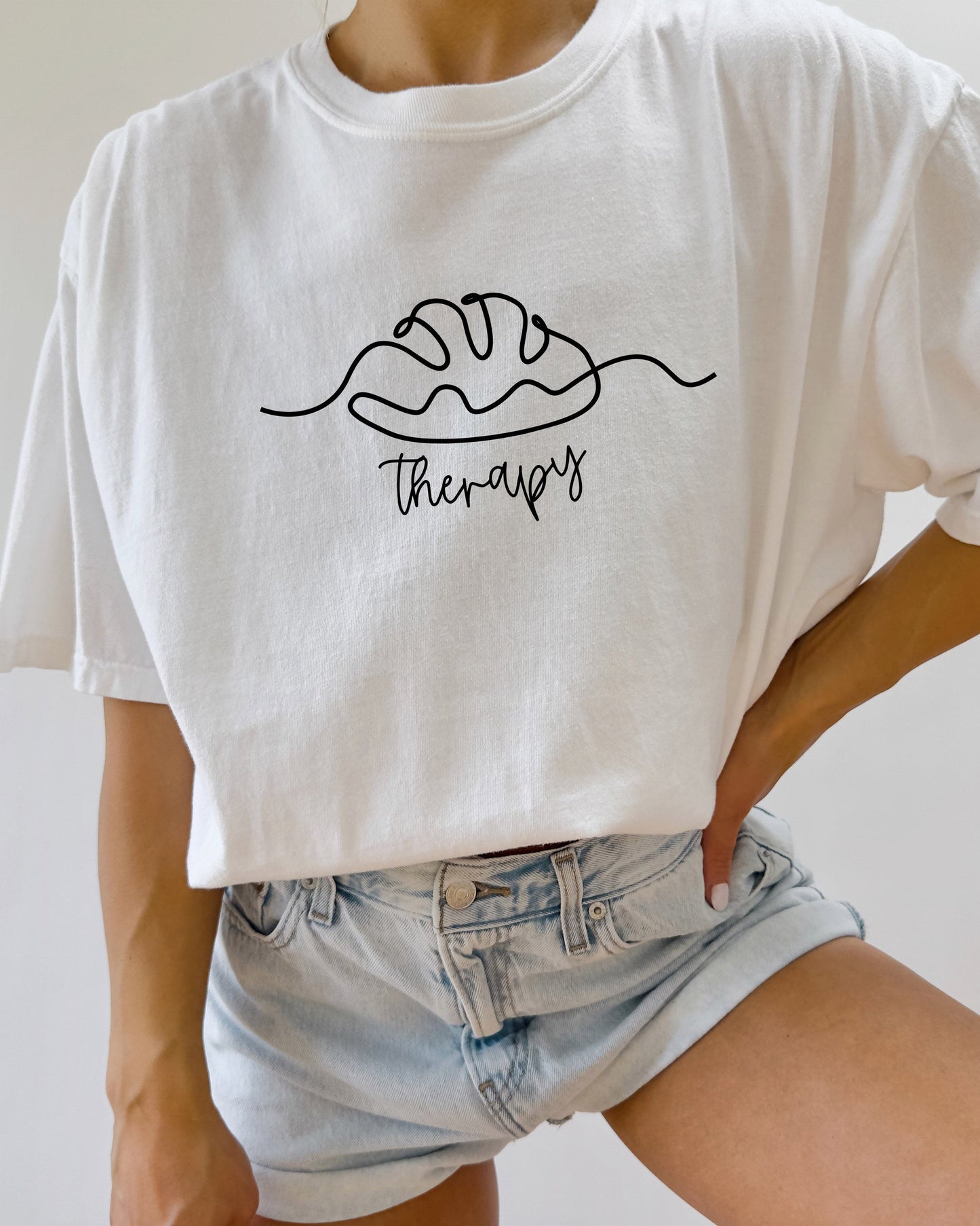 Bread Therapy Sourdough Comfort Colors Garment-Dyed T-Shirt – Home Baker Graphic Tee White