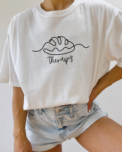 Bread Therapy Sourdough Comfort Colors Garment-Dyed T-Shirt – Home Baker Graphic Tee White