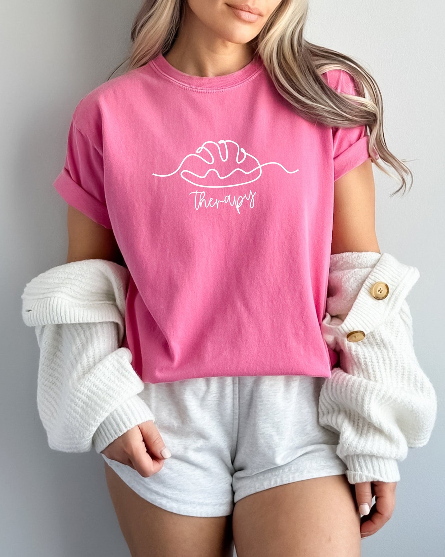 Bread Therapy Sourdough Comfort Colors Garment-Dyed T-Shirt – Home Baker Graphic Tee Crunchberry