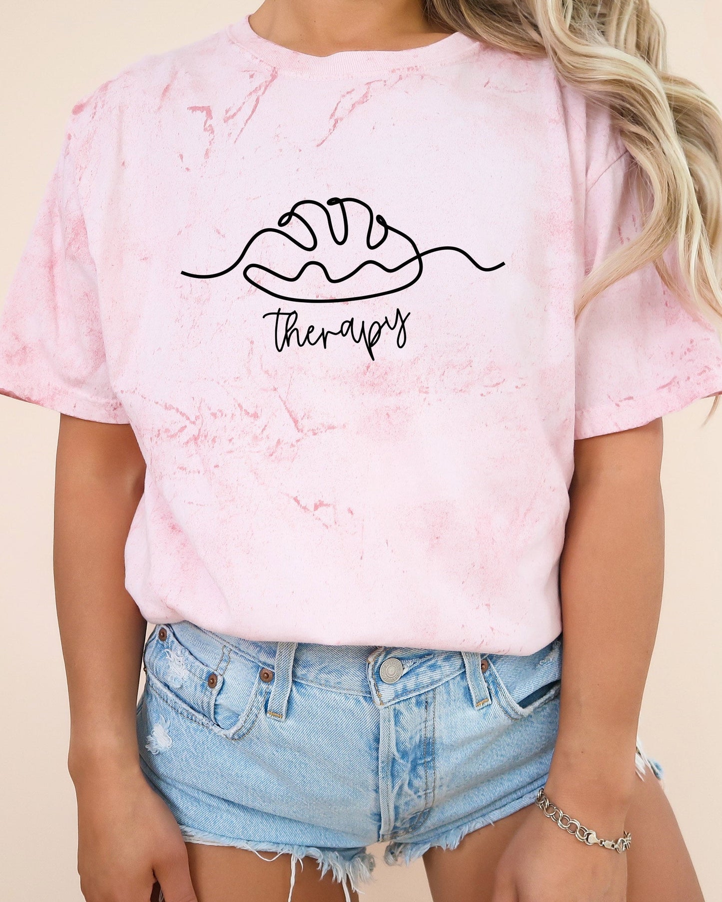 Bread Therapy Sourdough Comfort Colors Garment-Dyed T-Shirt – Home Baker Graphic Tee Clay