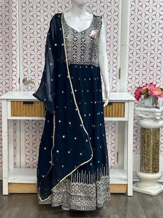 Georgette long kurti