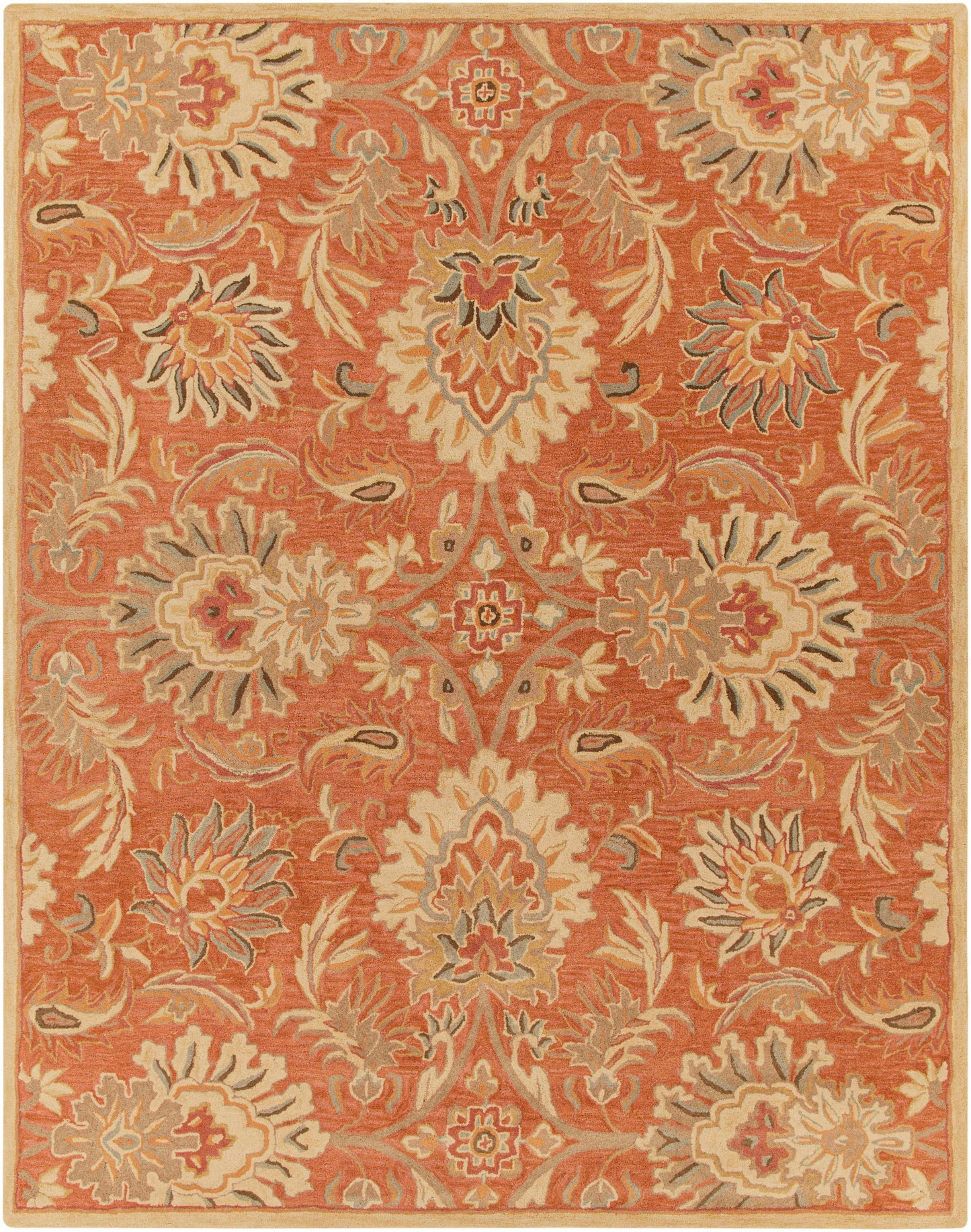 Chesterton Hand Tufted Orange 1112 Area Rug 12' x 15' Rectangle