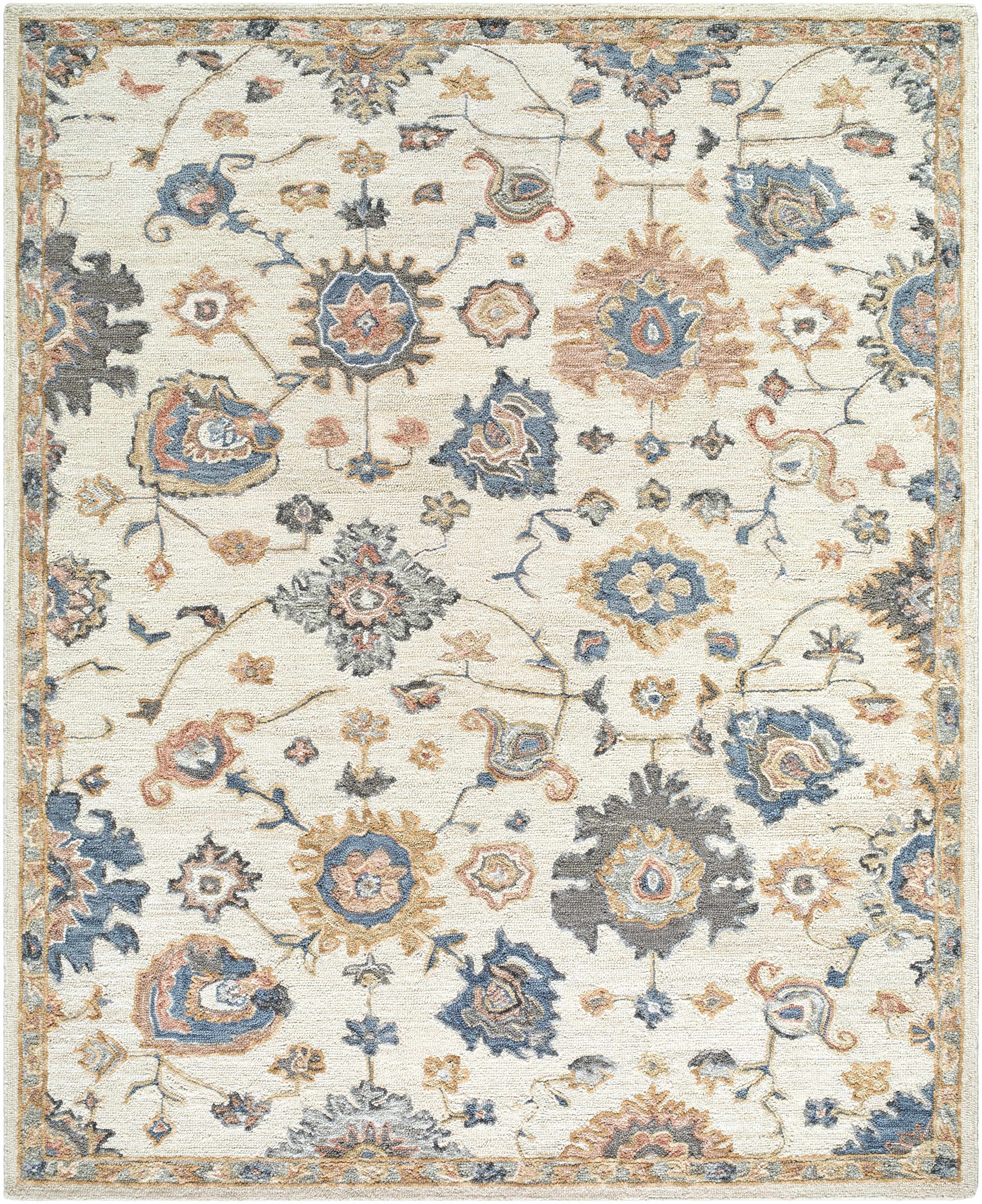 Candid Oushak Area Rug 9' x 12' Rectangle