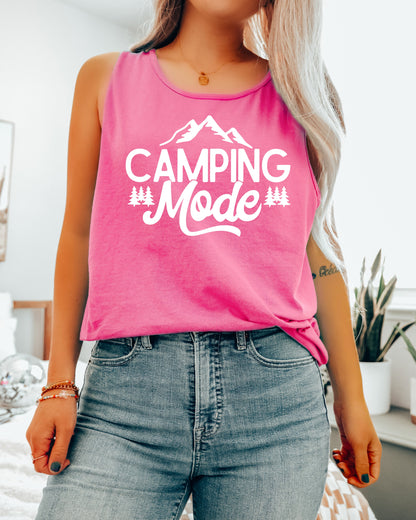 Camping Mode Mountain Hiking Nature Comfort Colors Tank Top