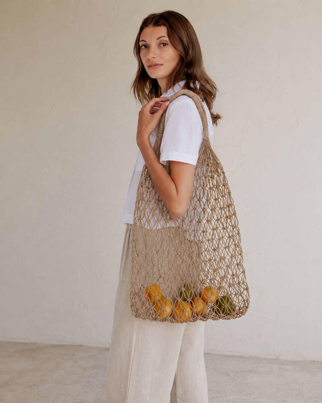 Natural Net Market Tote
