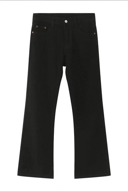 Mid Rise Jeans with Pockets - Japanese Denim Black