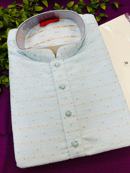 Light blue kurta set
