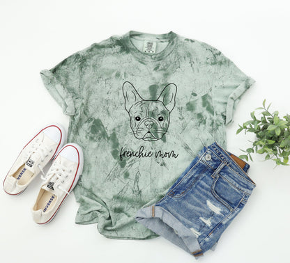 Frenchie Mom French bulldog Dog Mom Comfort Colors T Shirt Fern
