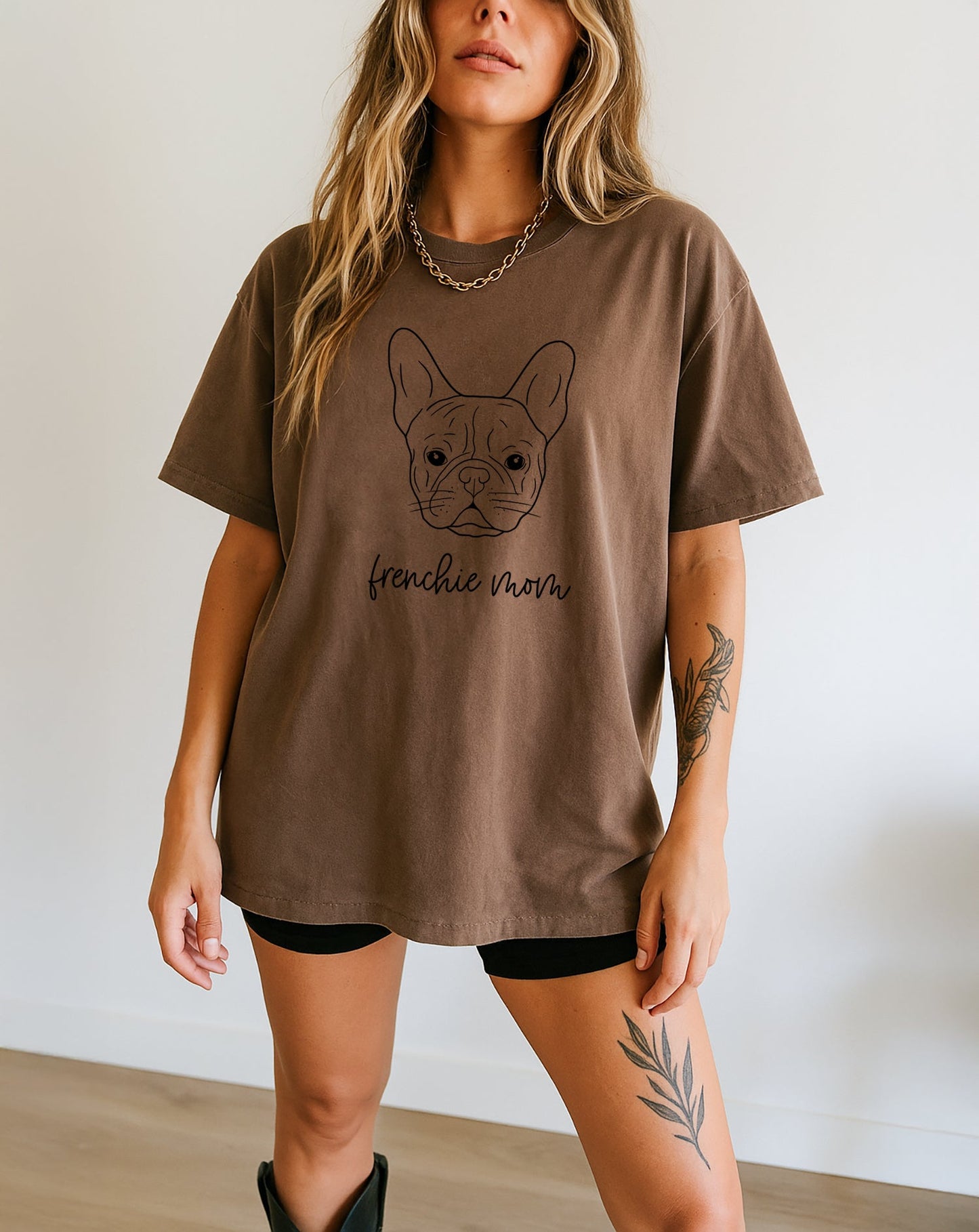 Frenchie Mom French bulldog Dog Mom Comfort Colors T Shirt Espresso