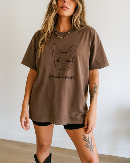 Frenchie Mom French bulldog Dog Mom Comfort Colors T Shirt Espresso