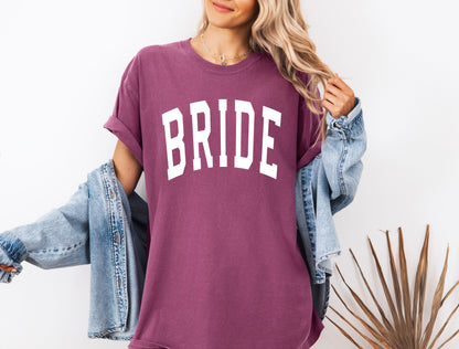Bride Mrs Honeymoon Comfort Colors Garment Dyed T Shirt
