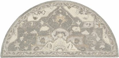 Broomfield 1196 Hand Tufted Taupe Wool Rug 2' x 4' Hearth