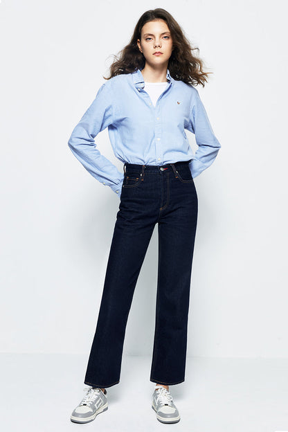 Manhattan High Rise Straight Ankle Jeans HJ160 Light My Fire
