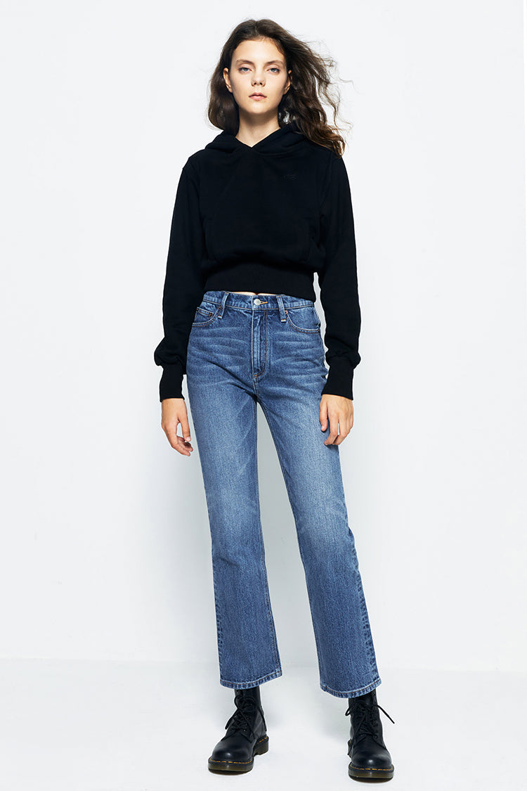 Activity Grrrl High Rise Kick Crop Jeans HJ017 [FINAL SALE] Hotel California - FINAL SALE