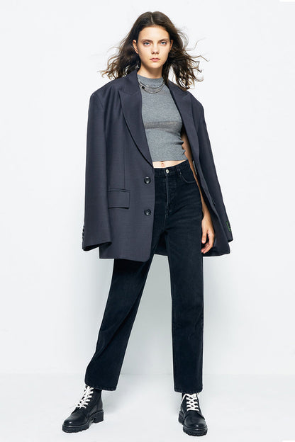 Manhattan High Rise Straight Ankle Jeans HJ160 A Change Is Gonna Come