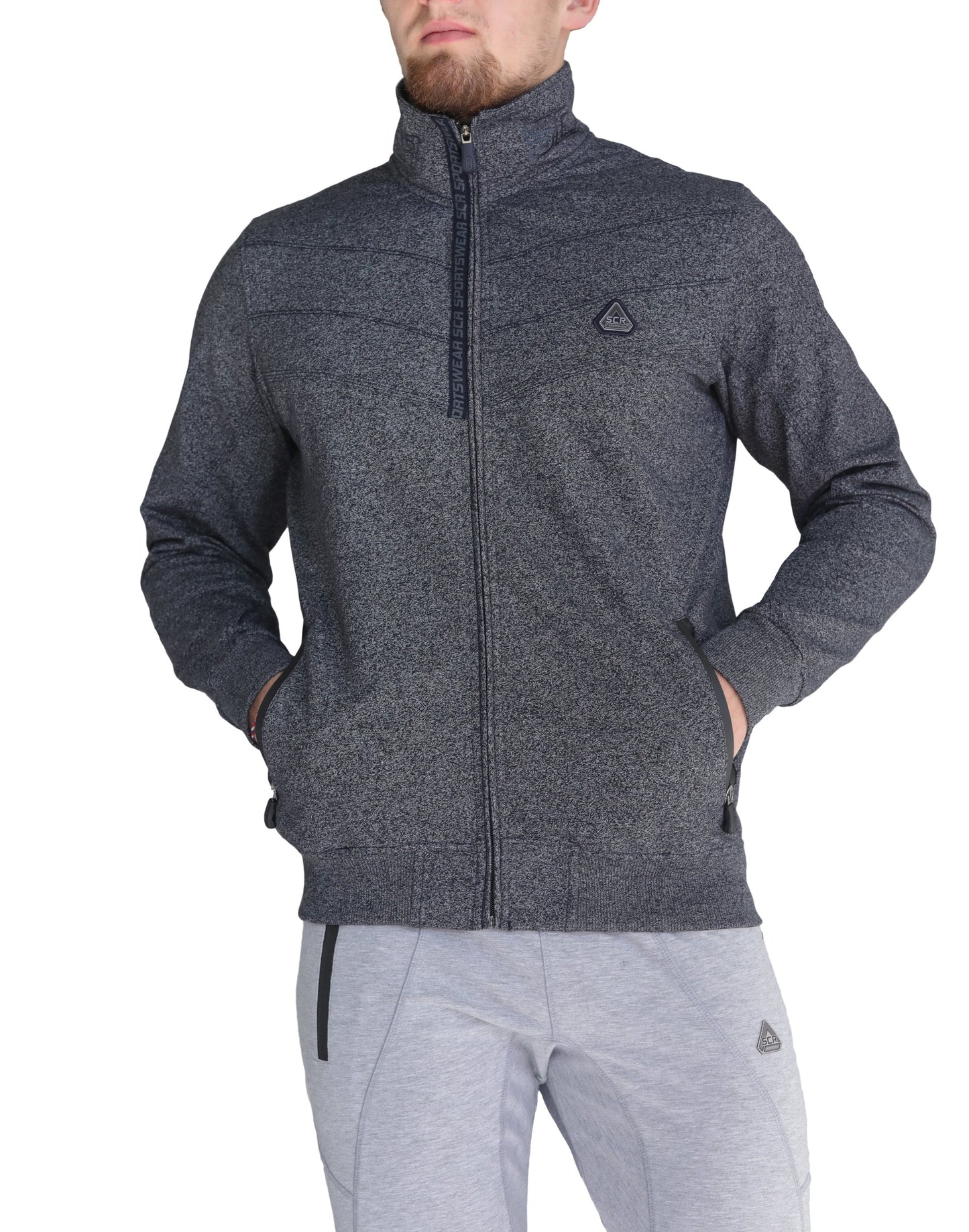 All-Day Comfort Full Zip Sweatshirt Heather Grey