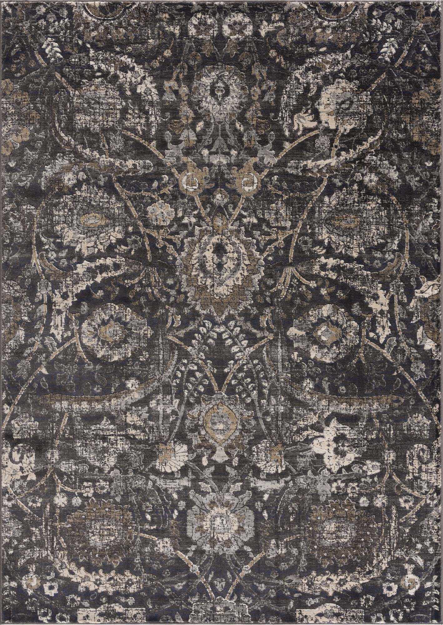 Georgiana Charcoal Area Rug * 8'10" x 12'4" Rectangle