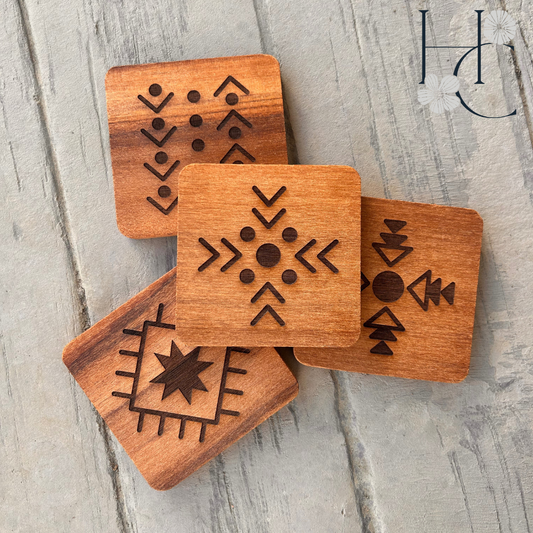 Boho Wood Coasters
